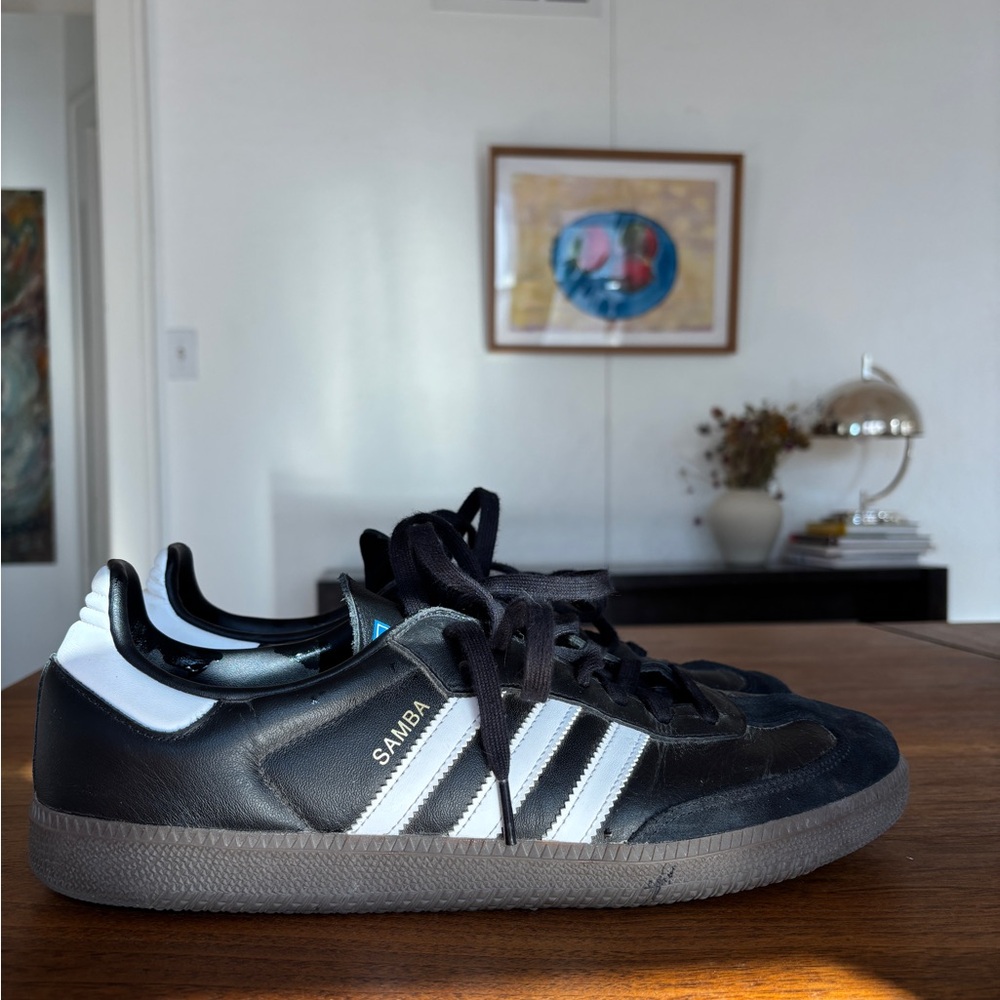Black Adidas Samba shoe